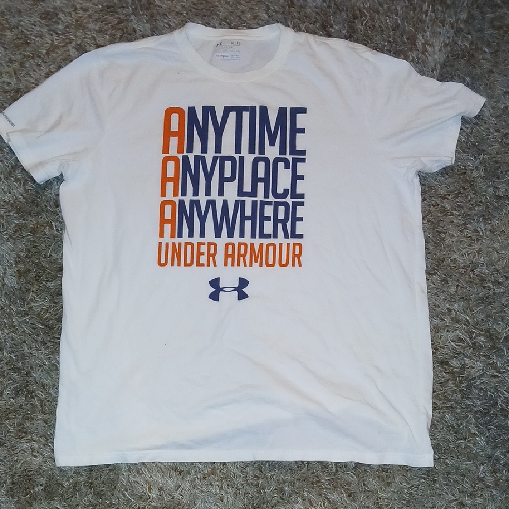 Under Armour White Graphic Men's T-Shirt